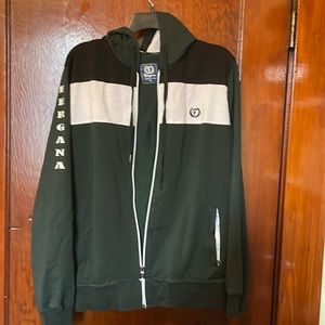 Fergana green/black mens tracksuit